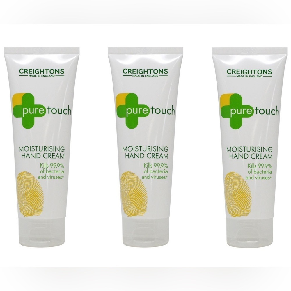 3 Brand New Pure Touch Moisturising Antibacterial Hand Cream 100Ml/3.4oz Each
